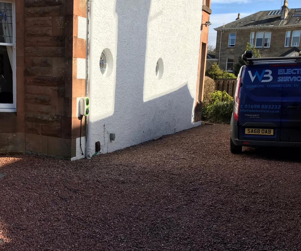 EV charging installation at a home