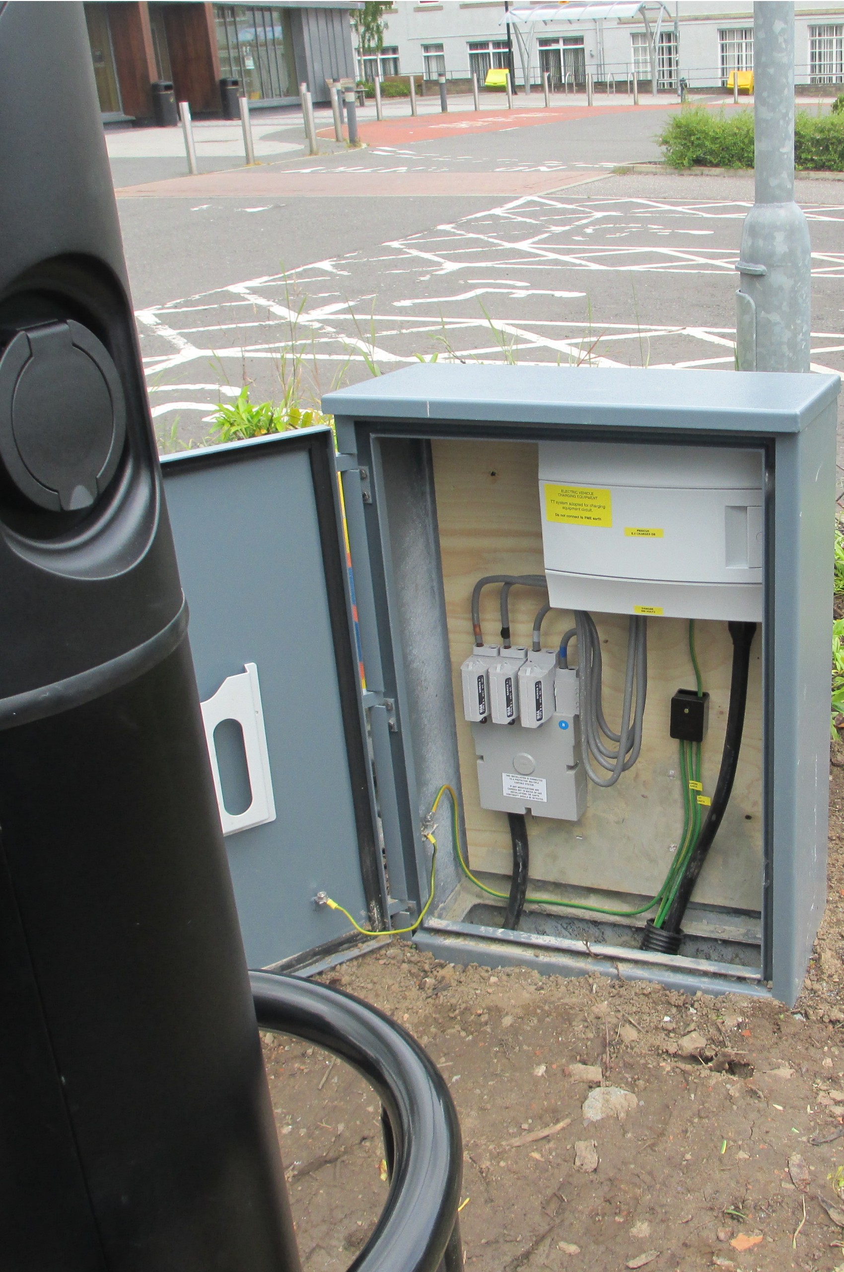 Hospitality EV Charging setup