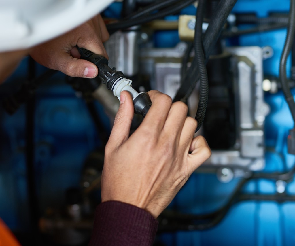 Temporary generator connection and changeover switch