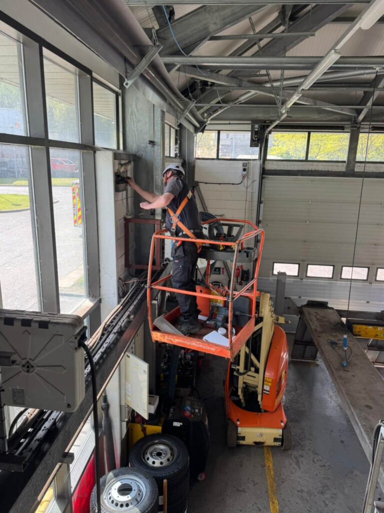 John from WB Electrical Services, installing a new electrical supply