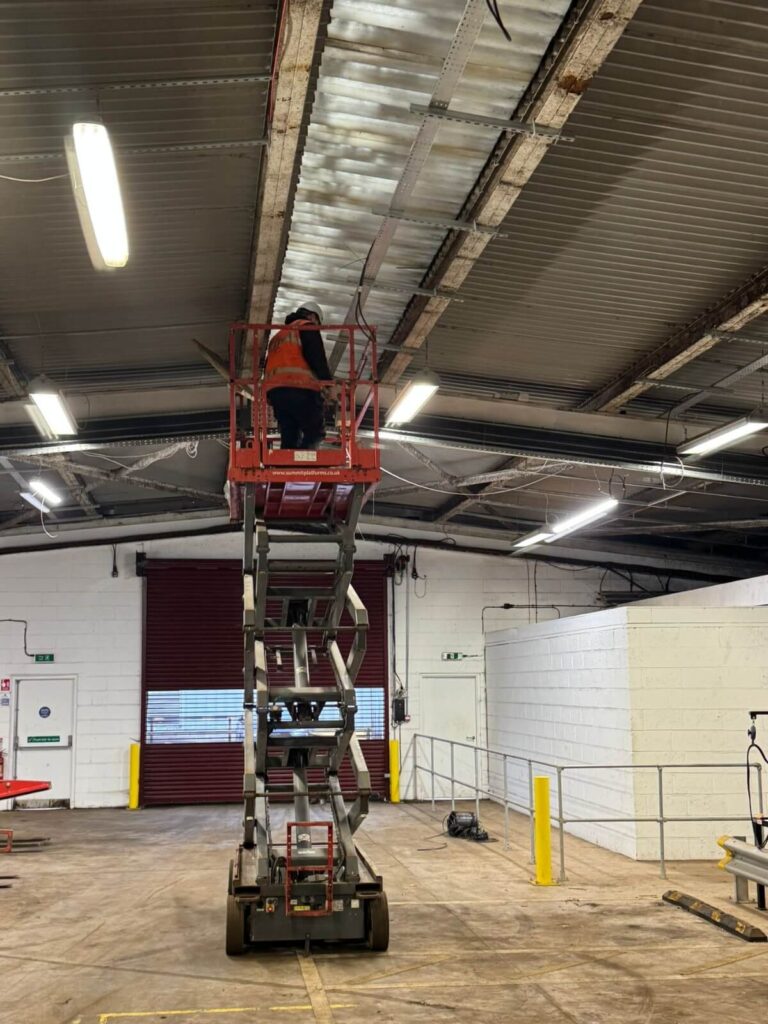 WB Electrical, warehouse lighting upgrade 